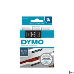 Taśma DYMO D1 - 19 mm x 7 m, biały / czarny S0720910 do drukarek etykiet (X)