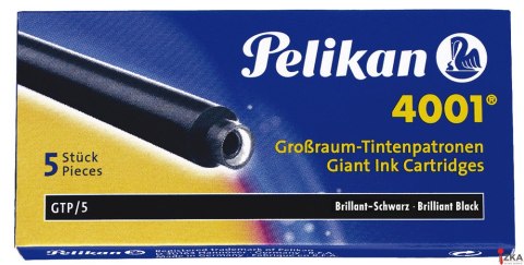 Naboje do piór, długie niebiesko-czarne 310607 Pelikan