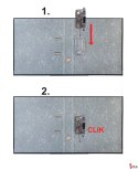 Segregator A4 50mm czarny CLICK&GO (oprawa+mechanizm, zestaw do samodzielnego złożenia)