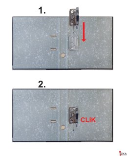 Segregator A4 50mm czerwony CLICK&GO (oprawa+mechanizm, zestaw do samodzielnego złożenia)