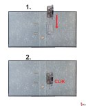 Segregator A4 75mm czarny CLICK&GO (oprawa+mechanizm, zestaw do samodzielnego złożenia) OPEN