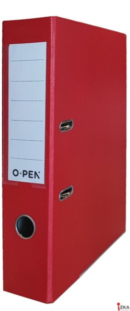 Segregator A4 75mm czerwony CLICK&GO (oprawa+mechanizm, zestaw do samodzielnego złożenia) OPEN