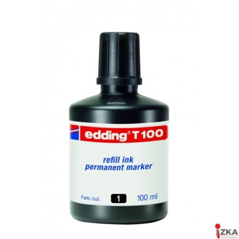 Tusz do markerów pernamentnych 100ml.czarny EDDING T100/001/C (X)