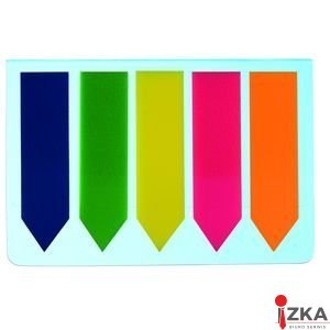 Zakładka indeksująca DOTTS 45x12 5x25kartek neonowa strzałka