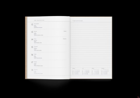 Kalendarz Tygodniowy A5 Paw 2024 9588500 Herlitz