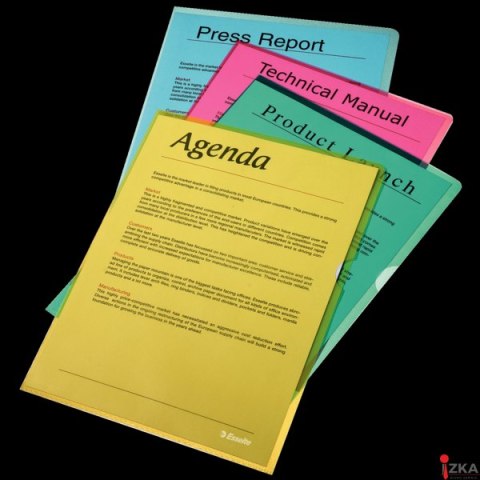 Ofertówki groszkowe A4 Esselte, 115 mikronów, przezroczyste, 100 sztuk, 54832