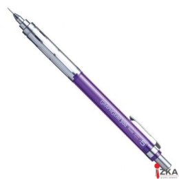 Ołówek automatyczny Pentel 0,5 mm GRAPHGEAR 300 transparentny fioletowy PG315-TVX