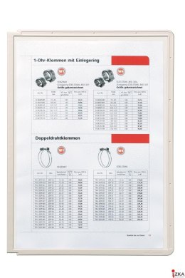 Panel informacyjny A4 PP szary 5606-10 (5szt.) ramka SHERPA DURABLE