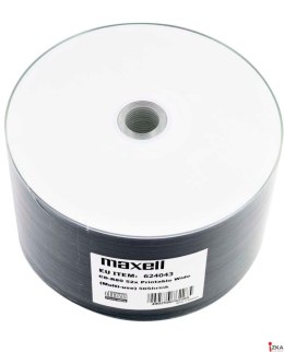 Płyta MAXELL CD-R 700MB 52x (50szt) PRINTABLE white do nadruku, SP shrink, bulk 624043