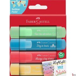 Zakreślacz 1546 pastelowy 4 kolory Faber-Castell FC 254625