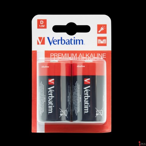 Baterie VERBATIM ALKALICZNE LR20/D 1,5V BLISTER 2szt. 49923