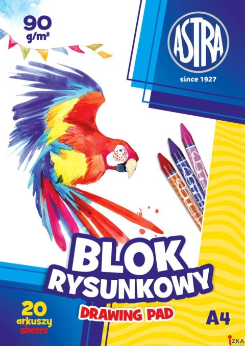 Blok rysunkowy ASTRAPAP A4 100g 20 ark, 106119001