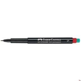 Foliopis z gumką OHP MULTIMARK S 0.4 czerwony FABER-CASTELL FC152321