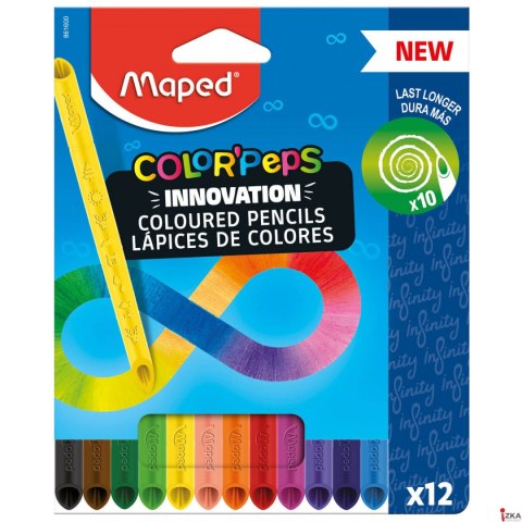 Kredki z grafitu Infinity 12 szt kartonowe etui 861600 MAPED Kredki z grafitu Infinity 12 szt kartonowe etui 861600 MAPED