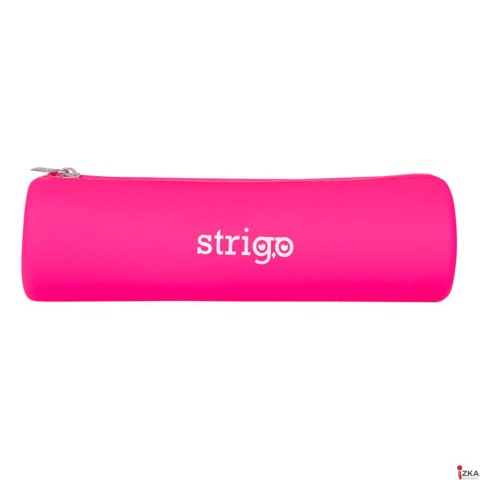 Piórnik silikonowy owalny różowy SSC059