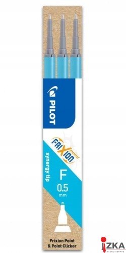 Wkład FRIXION POINT 0.5 lazurowy, jasnoniebieski BLS-FRPS-LB-S9 PILOT opakowanie 3szt.