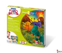 Zestaw FIMO Kids Form&Play, Dinozaury, 4 x 42g + akcesoria, Staedtler S 8034 07