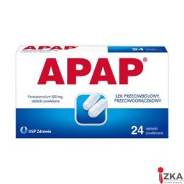 APAP, Paracetamol 500 mg, 24 tabletki