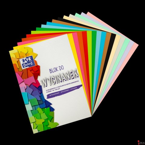 Blok papierów kolorowych i wycinanka OXFORD A4 10+5K 100G 400166084