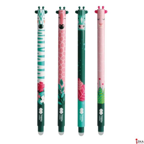 Długopis wymazywalny Afrykanki Boho, 0.5mm, niebieski, Happy Color HA 4120 02AF-3