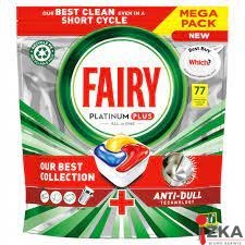 FAIRY kapsułki do zmywarki PLATINUM PLUS ALL IN 1 LEMON 77 sztuki 10993