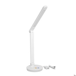 Lampka biurkowa biała LED 12W PDL400RGBW USB RGB CHARGING PORT WHITE Platinet