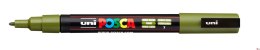 Marker z tuszem pigmentowym PC-3M zieleń khaki POSCA UNPC3M/DZKH
