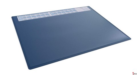 Podkład na biurko 650x500 mm z kalendarzem i przezroczystą nakładką PP Durable granatowy 722307 (24-25r)