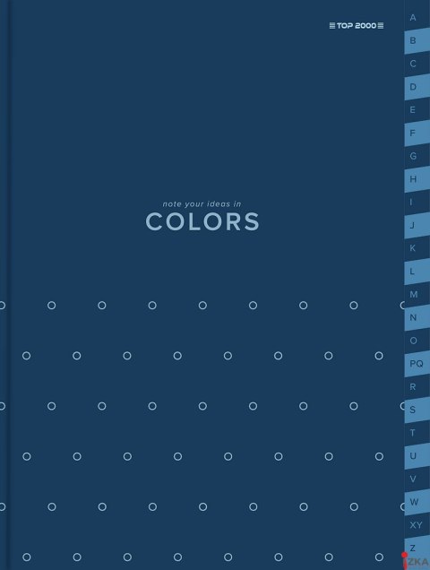 Skorowidz TOPCOLORS SZY TO A5 96K 70G kratka niebieski 400169234 Top 2000