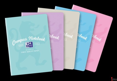 Zeszyt OXFORD CAMPUS A5 60k 90g pastel linia z marginesem 400160140