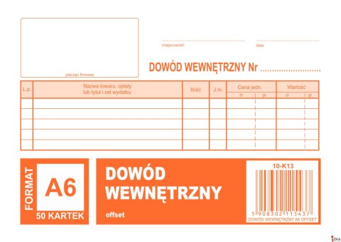 K-13 Dowód wewnętrzny A6 MICHALCZYK&PROKOP