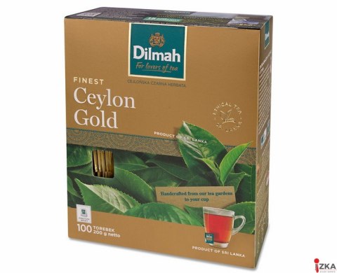 Herbata DILMAH CEYLON GOLD 100szt x2g koperta czarna Herbata DILMAH CEYLON GOLD 100szt x2g koperta czarna