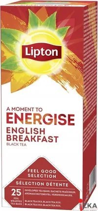 Herbata LIPTON Classic English Breakfast (25 kopert fol.) ENERGISE