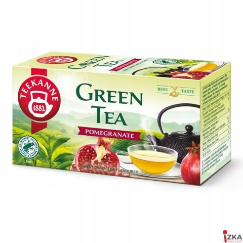 Herbata TEEKANNE GREEN POMEGRANATE o smaku granatu 20x 1,75g