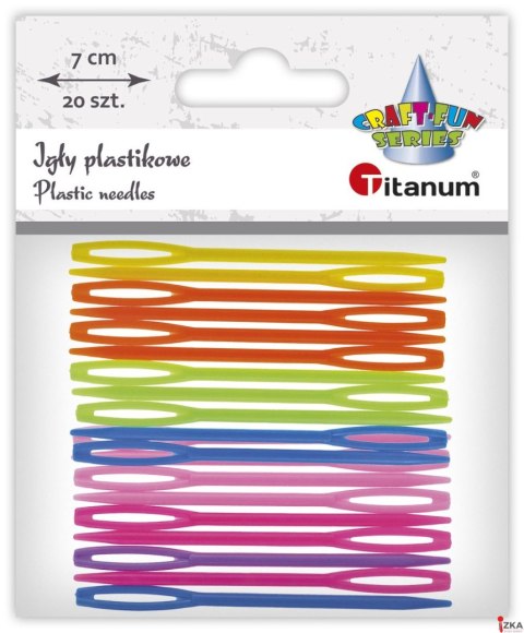 Igły Titanum Craft-Fun Series igły plastikowe 20szt/7cm plastik 20 sztuk 623531