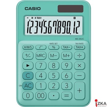 Kalkulator CASIO MS-20UC-GN BOX zielony
