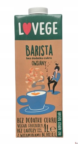 Napój roślinny SANTE OWSIANE 1L LOVEGE BARISTA (8szt.)