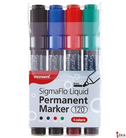 Marker permanentny SigmaFlo B 120 4 kol. 160-2449 MonAmi