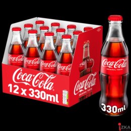 Napój COCA COLA 0.33L butelka szklana bezzwrotna 12szt.