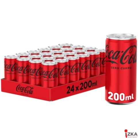 Napój COCA COLA ZERO 0.2L PUSZKA (24szt.)