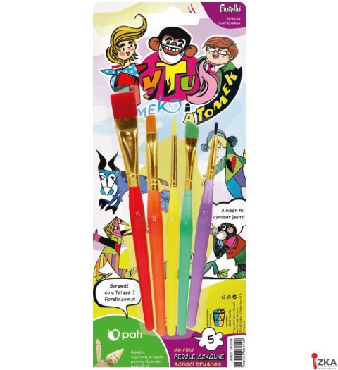 Pędzle GR-FB5T Fiorello 5 szt. Tytus, Romek i A"Tomek 170-2729