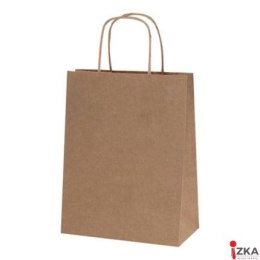 Torba papierowa ECOBAG 305x170x425mm brązowa ekologiczna