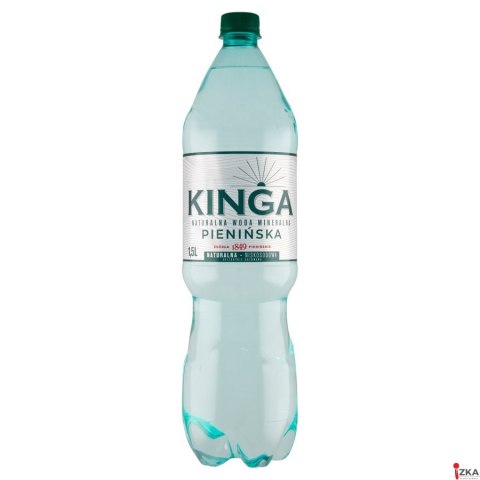 Woda_KINGA PIENIŃSKA 1,5L (6szt.) NATURALNA delikatnie gazowana (zielona)