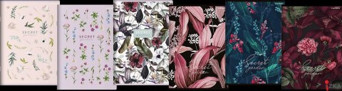 Zeszyt TOP 2000 SECRET GARDEN A5 32k 70g mix kratka z marginesem 400157911