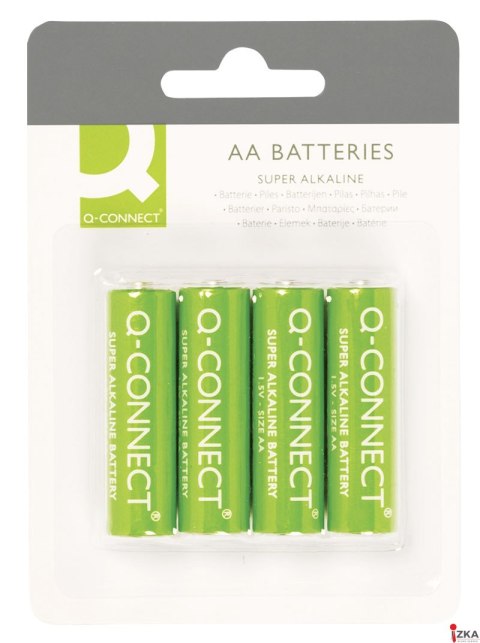 Baterie super-alkaliczne AA, LR06, 1,5V, 4szt., typu Q-CONNECT KF00489