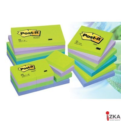 Bloczek 76X127 pal.MIĘTOWA 655MT (6) POST-IT 3M