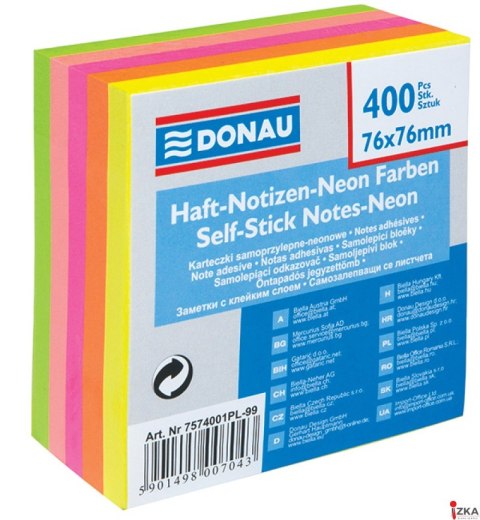 Bloczek samop.76x76 400k 5kol neon 7574001PL-99