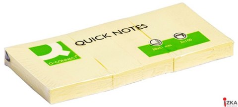 Bloczek samop. Q-CONNECT, 38x51mm, 3x100 kart KF10500