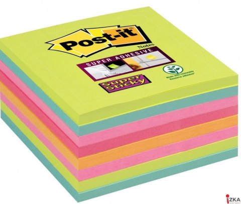 Bloczek samoprzylepny POST-IT_ Super sticky (654-8SS-RBW), 76x76mm, 8x45 kart., paleta tęczowa, 3M-70006852159