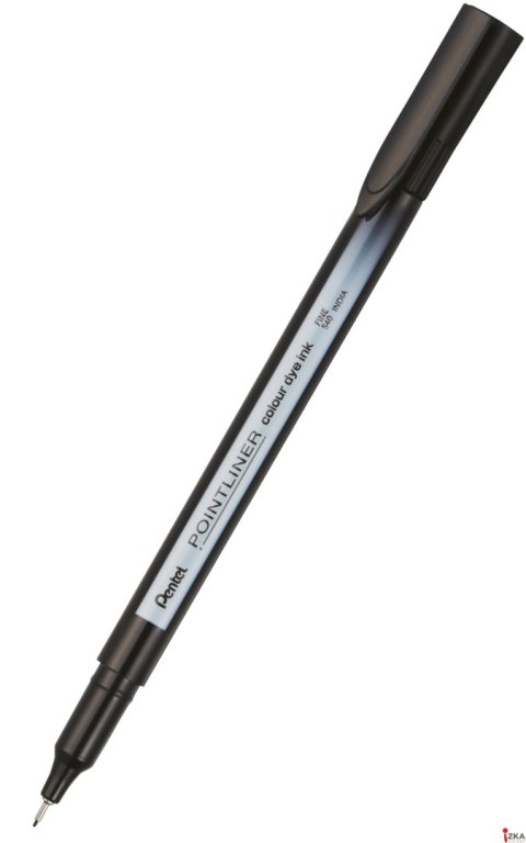 Cienkopis pointliner colour, czarny z tuszem na bazie wody, S40-A PENTEL
